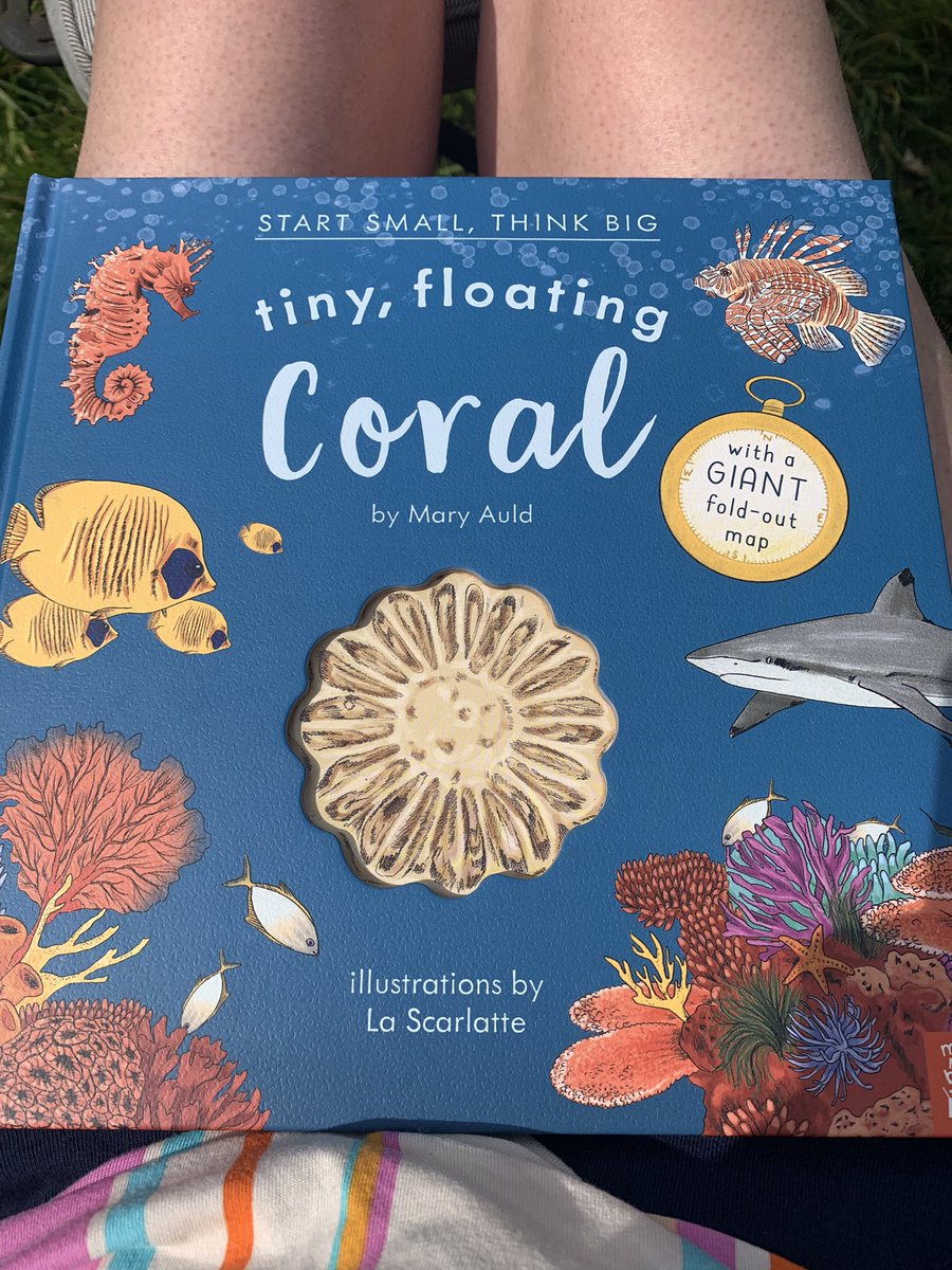 New book from @mamamakesbooks has arrived & it’s beautiful! The life of a coral from planula to reef, made understandable for little people, fact checked by me & @Lisa_B_E. My 2yr old approves! @lecreefs @LancsUniLEC