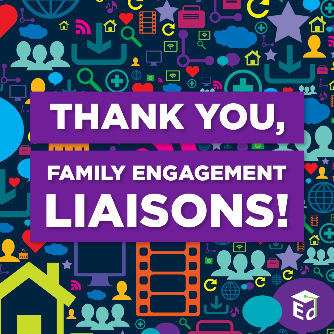 Family engagement liaisons are a key link between schools and parents, working with both to help students do their very best. To all the school liaisons working with parents & caregivers, especially in the months when school is out: Thank you! #ThankYouThursday