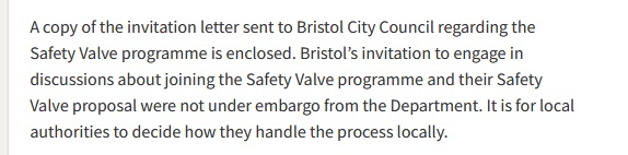 Had a response to the internal review of my original FOI about Safety Valve. So we're back to the council lying then? whatdotheyknow.com/request/embarg…