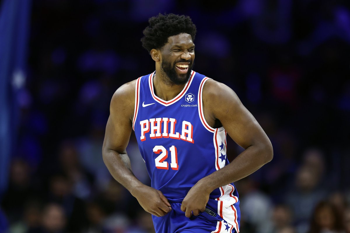 “I’m riding with Joel Embiid, and I am riding with the Sixers. I am riding with Joel Embiid until the day that he is done.” - @asalciunas975 📸Tim Nwachukwu/Getty Images