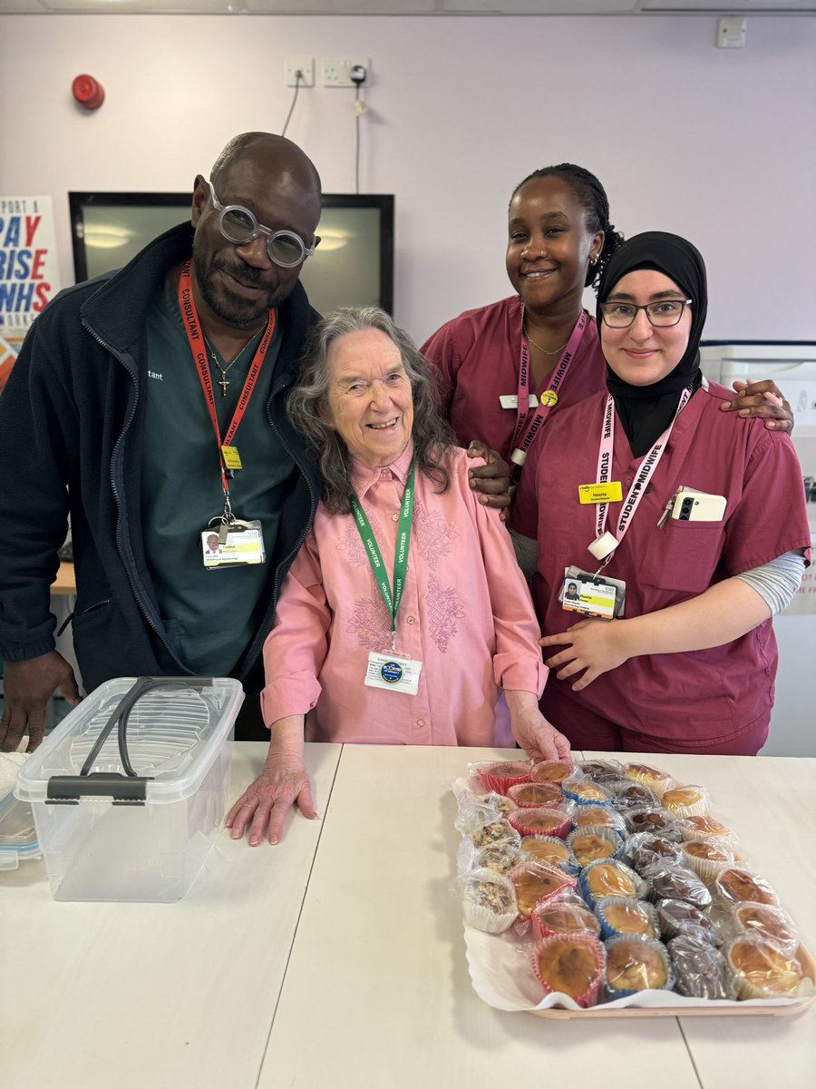 We love to see @CakesLilian walking through ours doors! She’s been baking the staff at Homerton cakes for over 25yrs, since she first came to us with a fractured foot! Thank you for the cupcakes ❤️