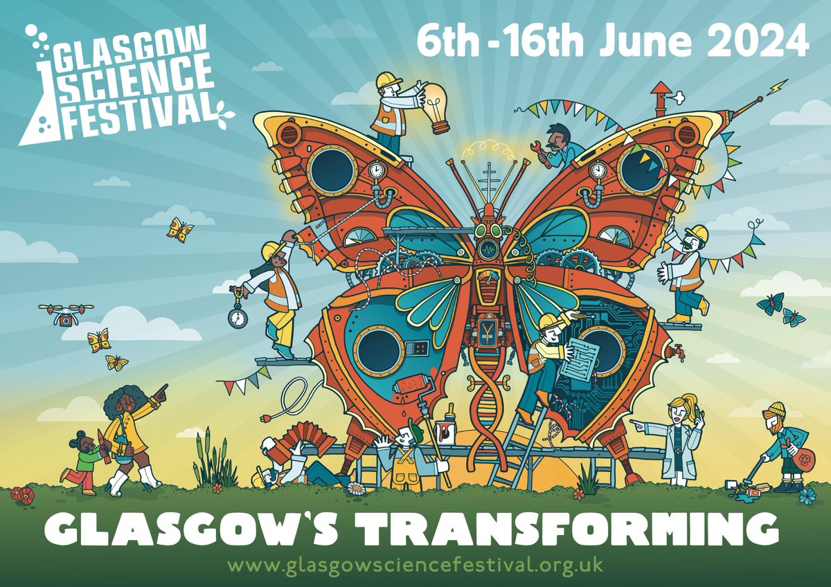 ‼️ GCU academics will be hosting a session of 🦋My Favourite Transformation🦋series on the 12th of June 2024 from 6pm to 8pm in DRAM!, as part of the Glasgow Science Festival! More information on booking (free) below: gla.ac.uk/events/science…