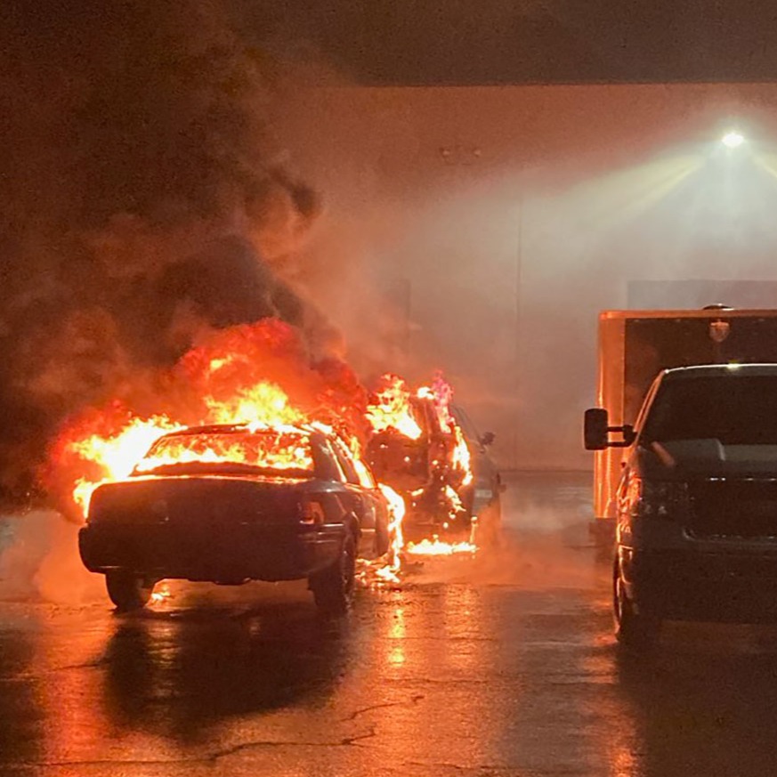 Suspected arson at Portland police training facility damages at least 15 patrol cars: bit.ly/4a1J6rK