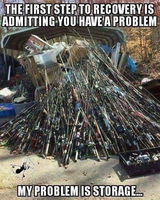 Passion or addiction? #fishinguk #fishingmemes #fishingtime #flyfishing #rodstorage