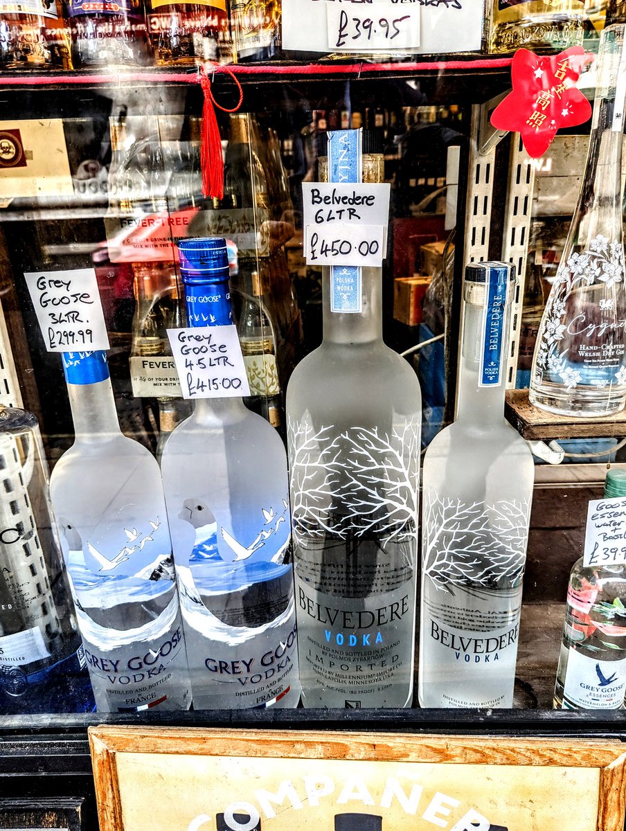 My favourite booze shop is in Soho. I love visiting Gerry's Wines and Spirits in Old Compton Street which has a fabulously wide stock and knowledge staff. But I can't imagine who snaps up a £450 six litre bottle of vodka! gerrys.uk.com