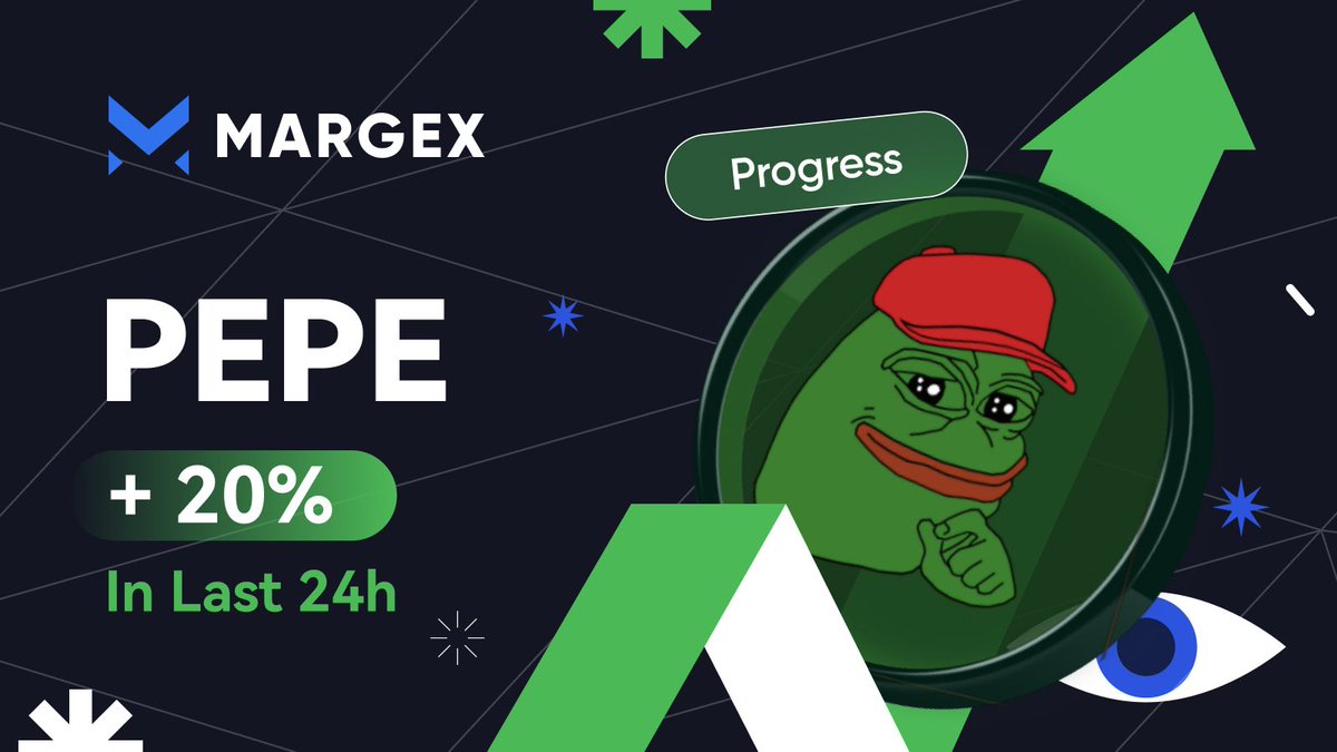 📈 Don't miss out on the incredible price surge of #Pepecoin! $PEPE has skyrocketed by 20% within just 24 hours. 🎉 Seize the opportunity with the PEPE/USD pair to capitalize on the market's fluctuations. 👉 Start trading on Margex now: margex.com/trade