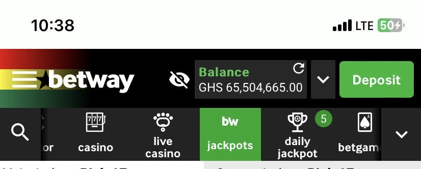 Pay my money @betway_gh