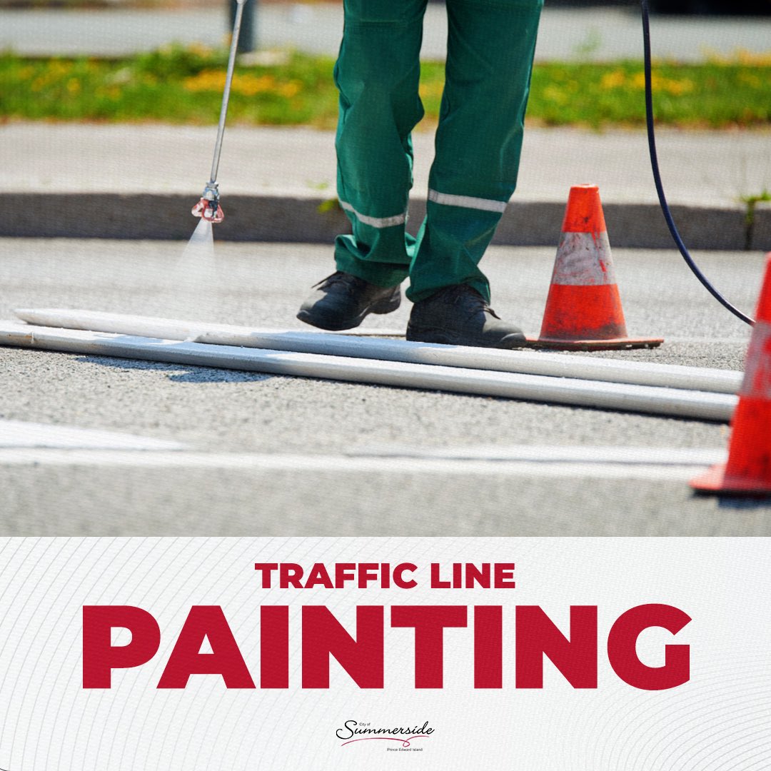 ⚠️ NOTICE: May marks the start of our Traffic Line Painting. If you see our crews out, please slow down and move over for the safety of you and our team! #Summerside