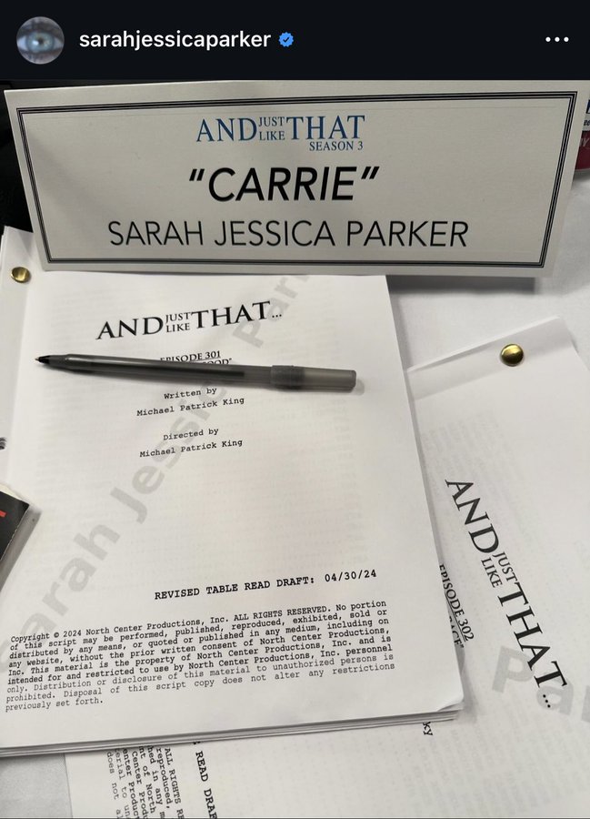 the exhilarating feeling of seeing an AJLT script... imagining the indefensible chaos inside and knowing I'll be seated for every episode regardless. Can't wait to see the horrors within these pages