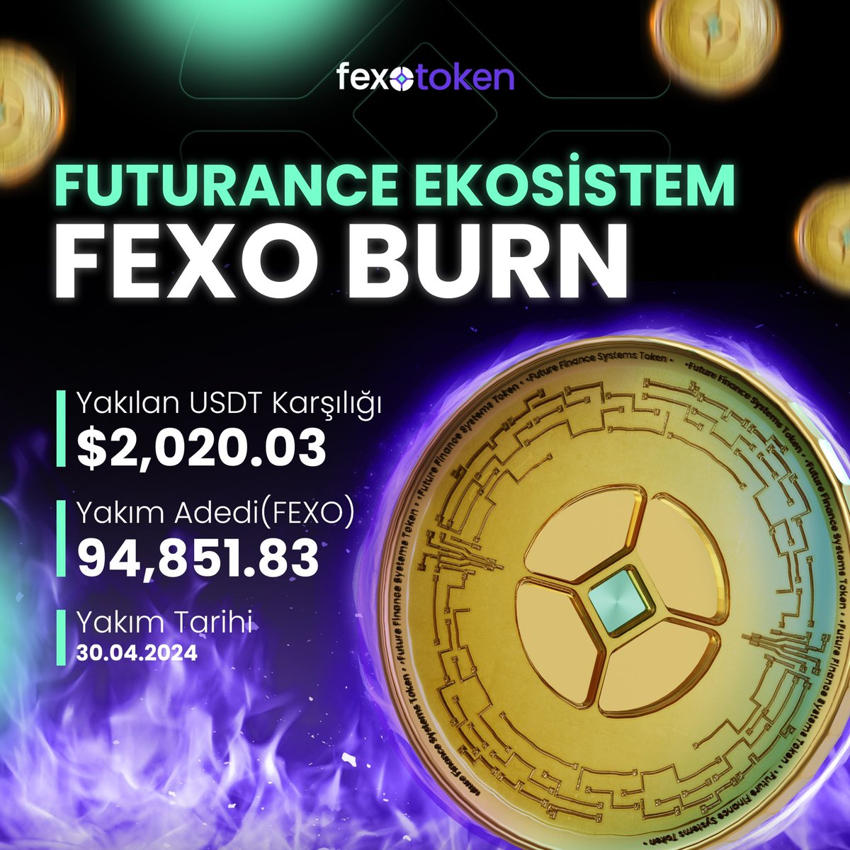 94,851.83 FEXO yakıldı! 🔥💜 #FexoToken