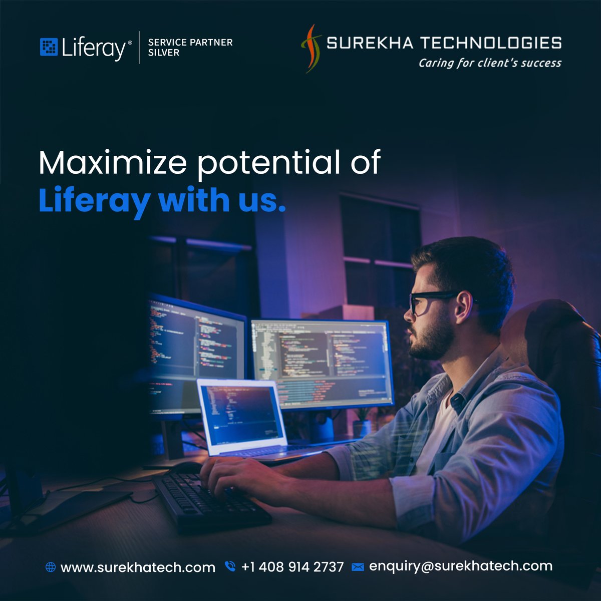 Struggling to find the right Liferay partner? We've got you covered! Boost your digital experience with our #Liferay Development Services. An Official Liferay Silver Service Partner. Hire Dedicated #LiferayTeam - surekhatech.com/hire-liferay-d… #hireliferaydevelopers #surekhatech