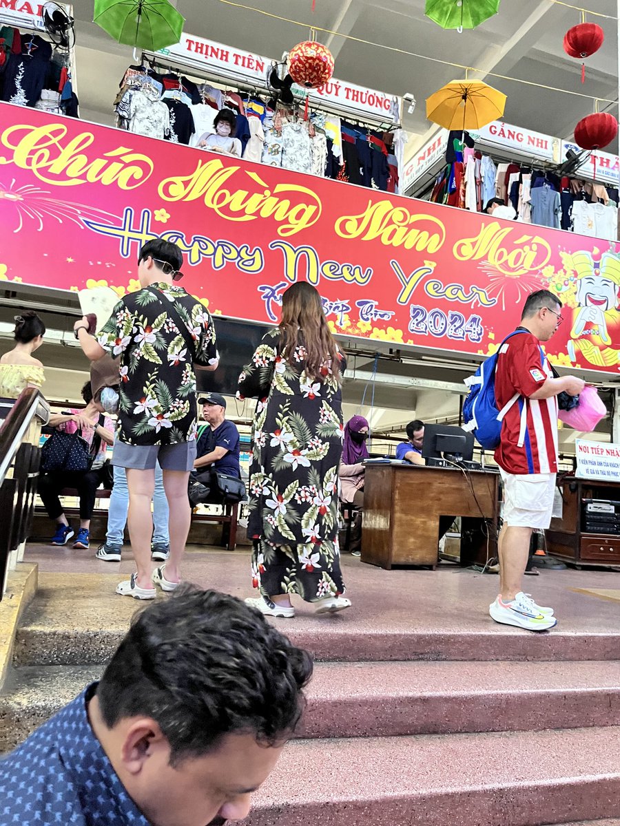 Found another sexy dressing couple at the My Han Markets, Danang Vietnam.