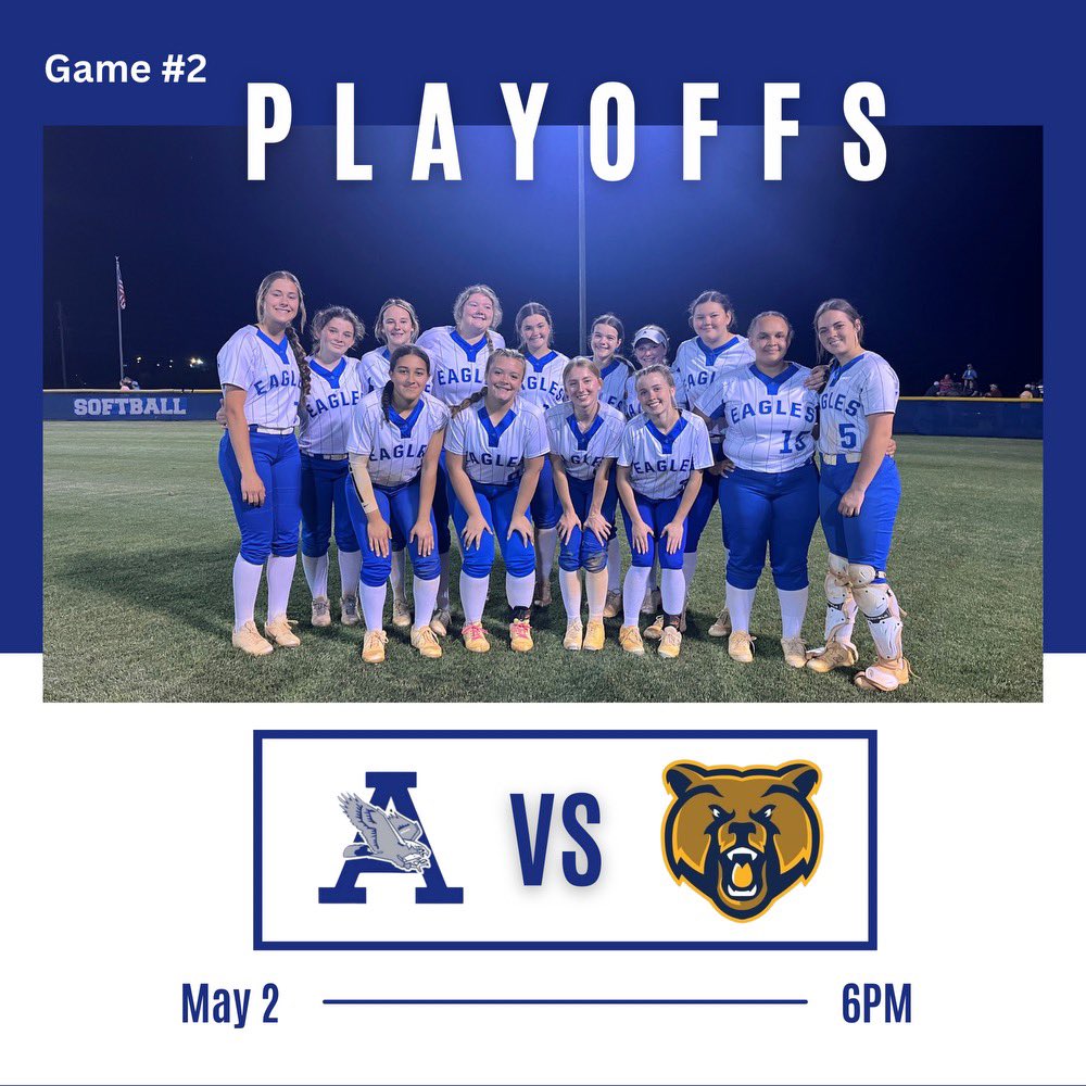 Your Lady Eagles are hosting the Bruins in Game ✌️of the Region 4A playoffs. Come out and pack the stands! Go Eagles! 🦅 🆚 Lancaster High School 📍1315 Boston Ave, West Columbia ⏰ 6:00 🎟️ gofan.co/event/1514184?…