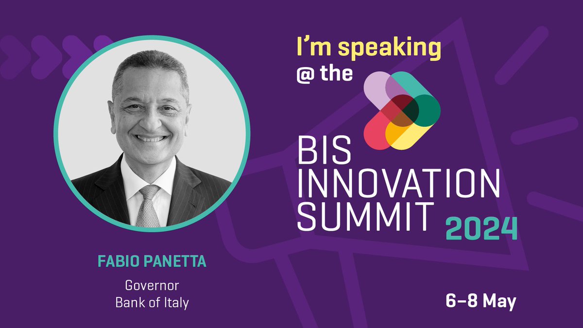 📌 #SaveTheDate #6May at 13.30 CEST
#BankOfItaly Fabio Panetta at the #BISInnovationSummit 2024
📌 Governor is partecipating in the panel discussion “The future of CBDCs: the road ahead for retail versus wholesale CBDCs”
Programme & info 👉 bis.org/events/bis_inn…
Watch the…