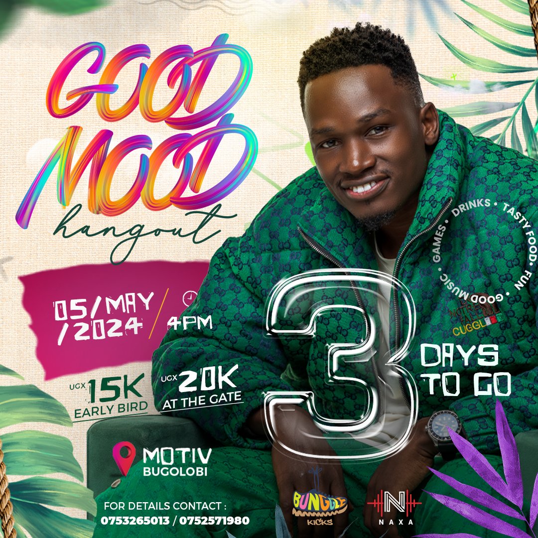 Only 3 days to Sunday 🔥
#GoodMoodHangout24