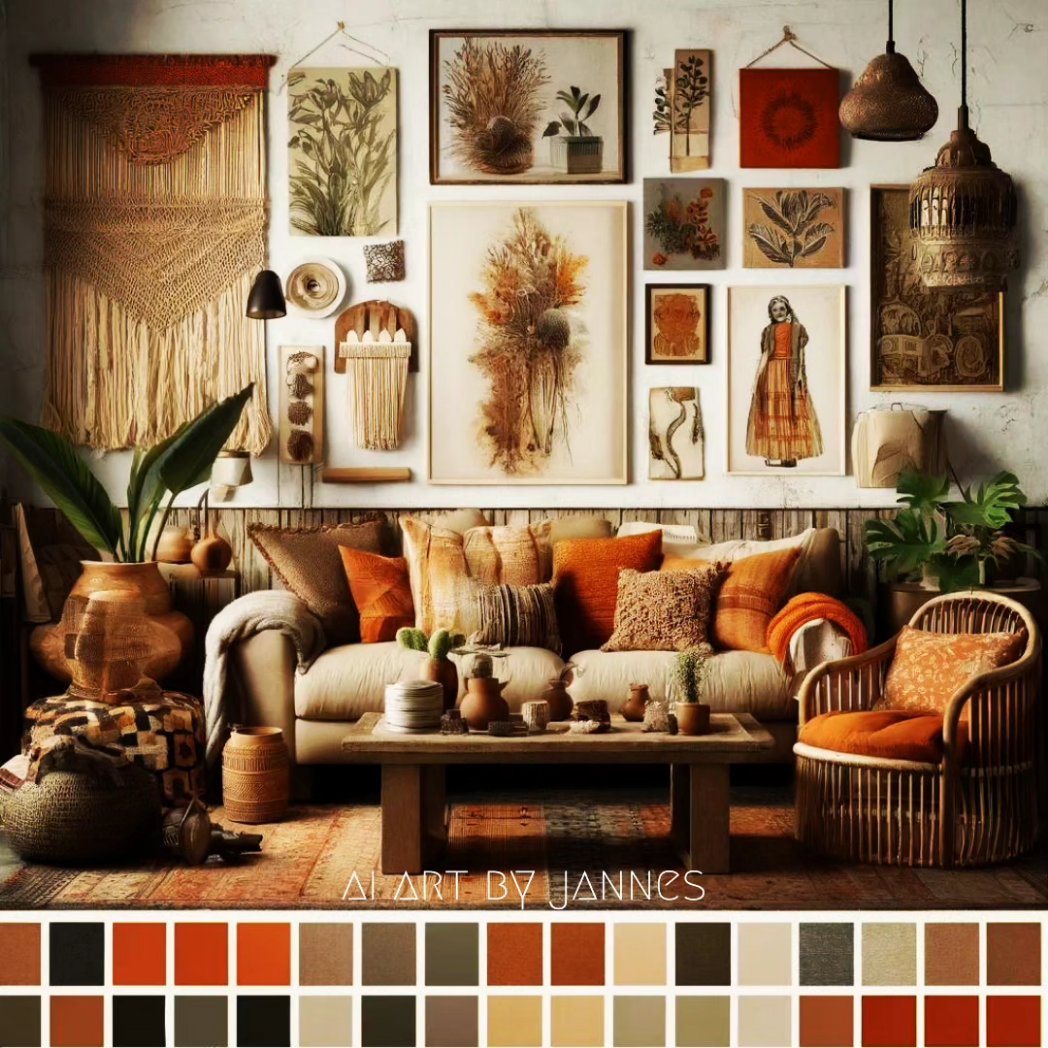 Echoes of Earth: A Fusion of Natural Artistry🎨🏡
A Deep Dive into Textural Tranquility and Artistic Harmony🌿🍂

#aiart #interiordesign #interiordesigner #decor #urbandesign #bohodecor #homedecor #aiartbyjannes #artificialintelligencefordesign #ArtistOnTwitter #ArtistOnX