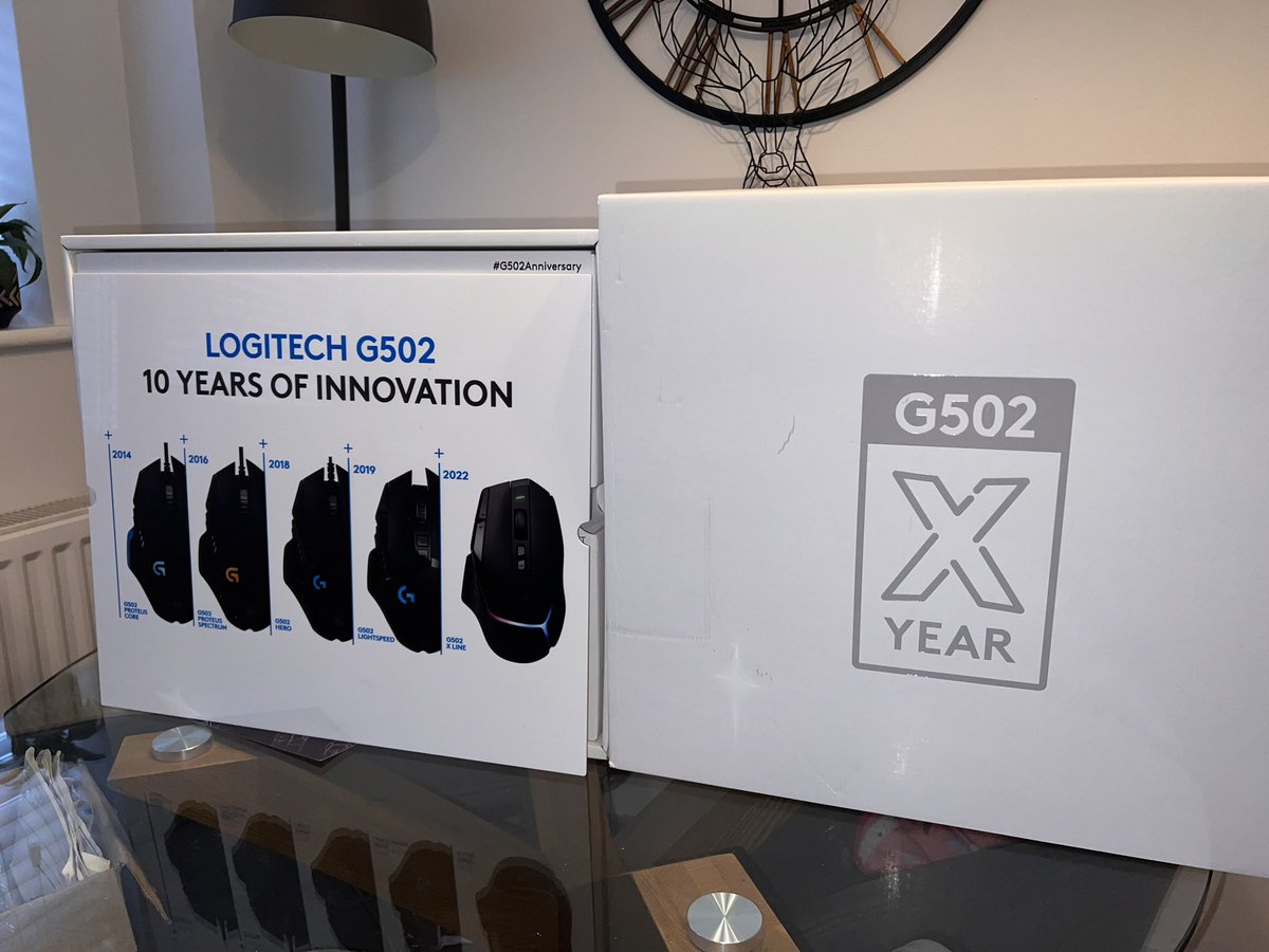 A BIG thank you to @LogitechGUK for sending me this huge 10 year Birthday celebration package for the G502! 🎉 🎈 

Join me this afternoon on stream where we are Unboxing & giving away a Special Edition 502X Mouse & the 640 Mousepad to one lucky person !

#LOGIPLAYDAYS #G502 #Ad