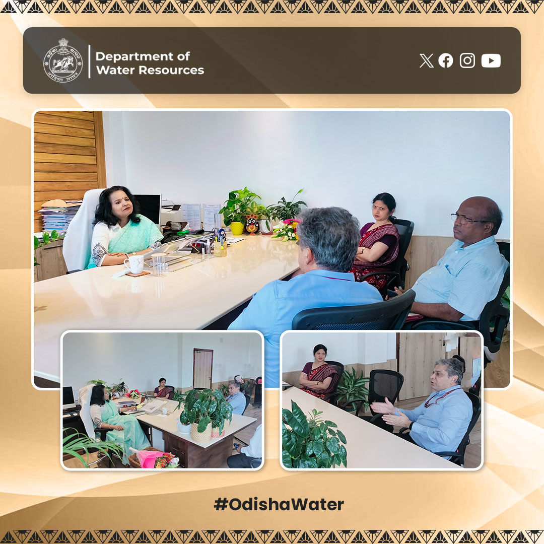 Chairman, #IWAI meets @_anugarg DC-Cum-ACS, #WaterResources in presence of Principal Secretary
@CTOdisha & @SDTE_Odisha. #OdishaWater
@OIIPCRA_OCTDMS @OLICLTD @ltd_occ @BbsrChief85271