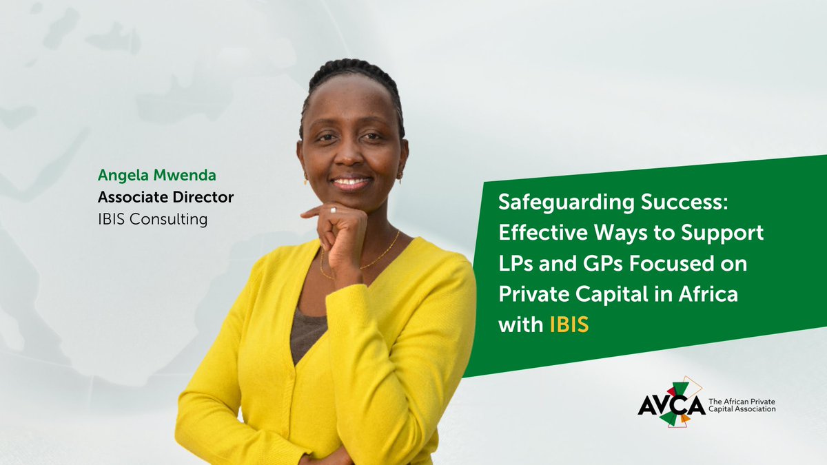 🎙 Safeguarding Success: Effective Ways to Support LPs and GPs Focused on #PrivateCapital in Africa

In the run up to #AVCA2024, Angela Mwenda, IBIS, uncovered the crucial role #ESG plays in supporting LPs and GPs.

Hear the Podcast: podcasters.spotify.com/pod/show/avca/…