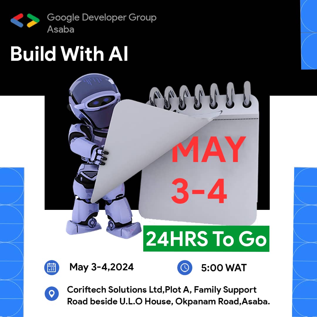 Last call for registration 🥳
The Build with AI event starts tomorrow and we couldn't be more pumped! 
It's another opportunity to immerse ourselves in the latest advancements in artificial intelligence.
 Who else is joining in?  

 #BuildWithAI