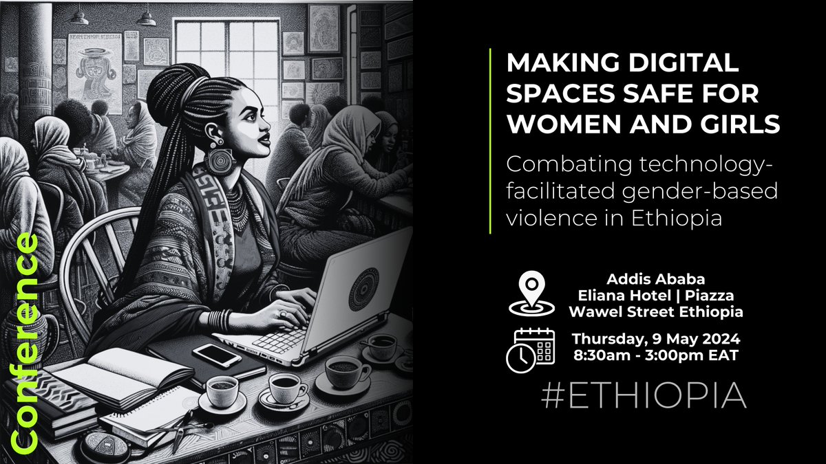 On 9 May 2024, the Ethiopian Human Rights Defenders Centre, the Ethiopian Women's Human Rights Defenders Network, and CIR will host a one day conference event on Technology-Facilitated Gender-Based Violence (TFGBV) in Addis Ababa. Free tickets are now available here:…
