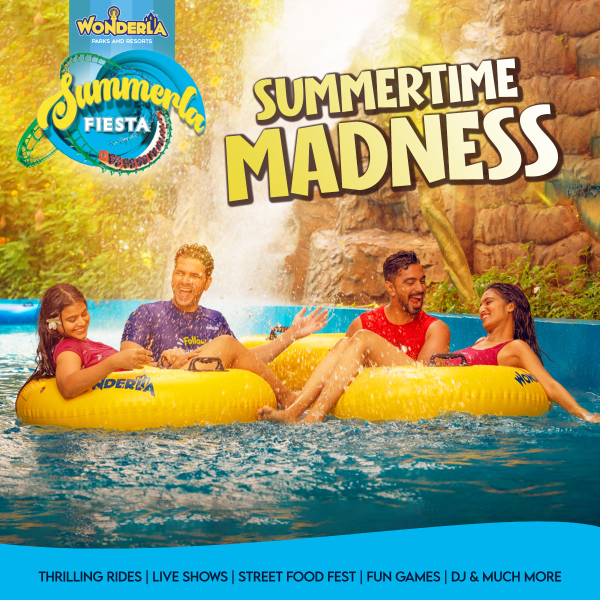 Plunge into Summertime Madness at Wonderla! 😎

Brace yourself for the exhilarating rides, live shows, food fests, games, DJ performances and much more  🌊

What are you waiting for? Come over to the coolest spot in town ⛱️
.
.
.
.
.
#Wonderla #AmusementPark #SummerlaFiesta