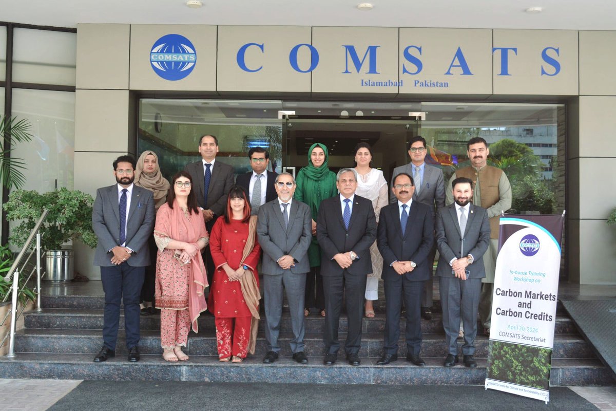 COMSATS held an In-house #Training Workshop focused on #CarbonCredits & #CarbonMarkets aimed at empowering participants with expertise & resources required to understand intricacies of #CarbonCredit & navigate Govt. of 🇵🇰 regulations on carbon markets. #ClimateAction