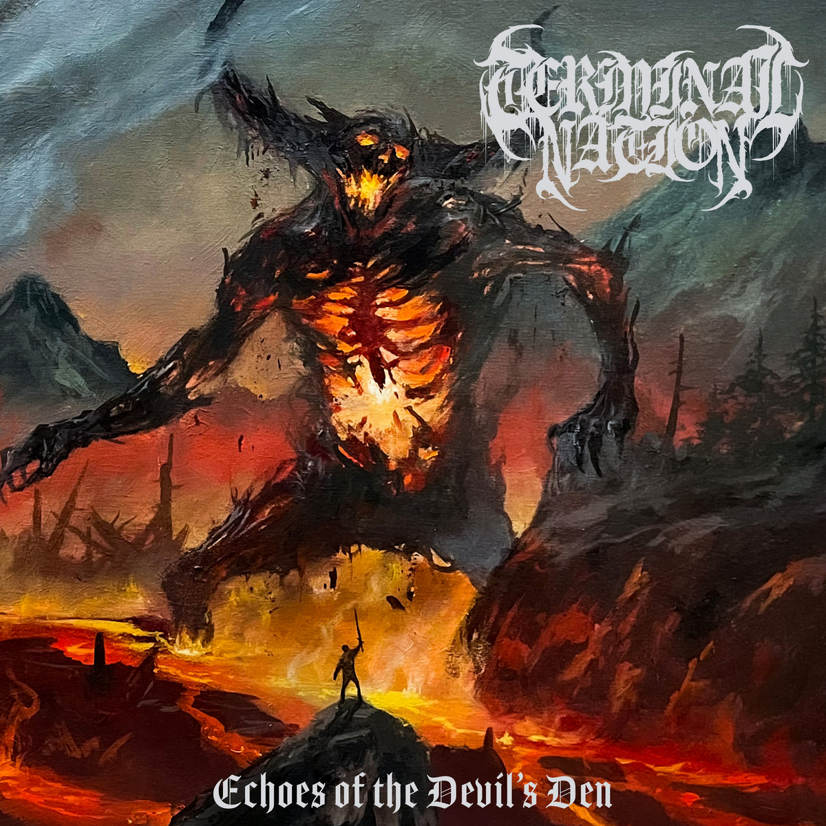 Hardcore death metal band Terminal Nation start a new decade w/ their sophomore long-player, Echoes Of The Devil’s Den. Review at FFMB, flyingfiddlesticks.com/2024/05/02/ter… @EarsplitPR @20buckspinlabel @terminalnation #metal #heavymetal #rock #hardrock #20BuckSpin #TerminalNation #deathmetal