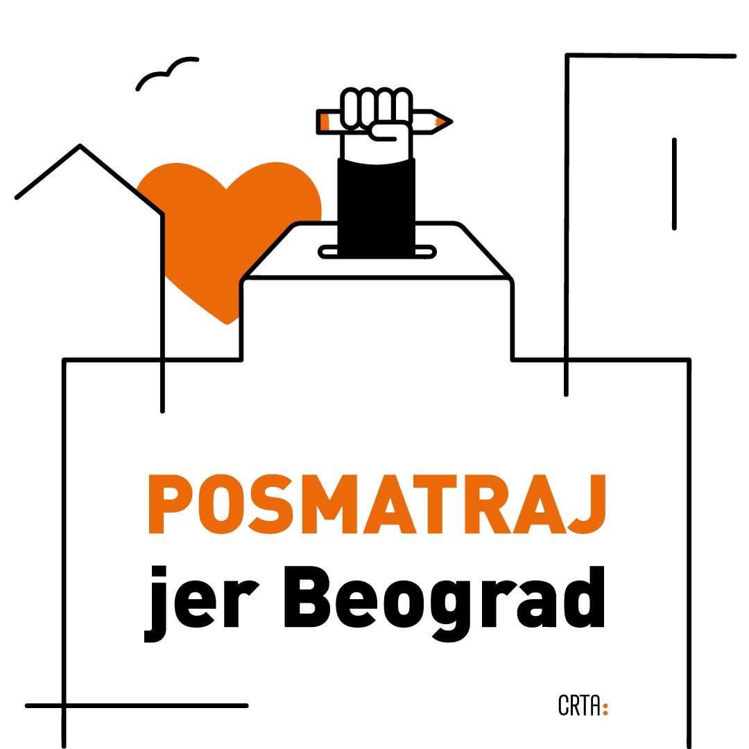🗳️ Posmatraj, jer Beograd. Pridruži se posmatračkoj misiji @CRTArs: 👉🏼 crta.rs/prijava-za-pos…