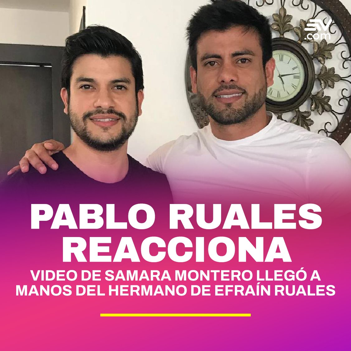 #LoMásLéido 🗣️ A raíz de una contundente publicación de la productora Catrina Tala, Pablo Ruales, hermano del actor Efraín Ruales, se pronunció tras el drama por el video publicado de la influencer ecuatoriana Samara Montero.

Te contamos lo que dijo 📲 bit.ly/4bgv1YA