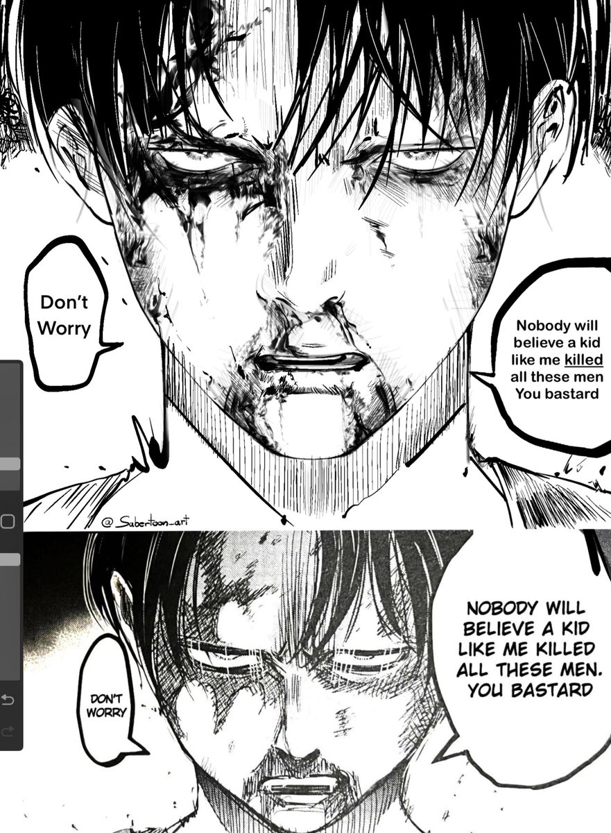 I just had to redraw this panel 
#LeviBadBoy #AoT