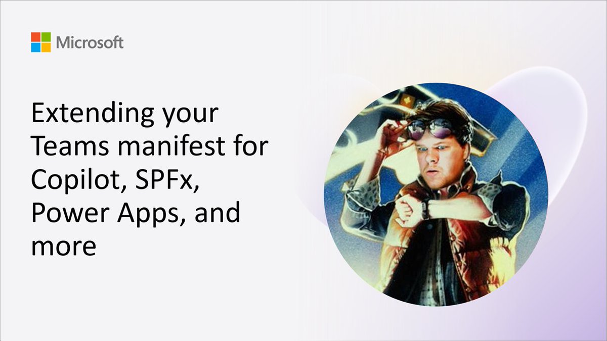 🚀 Explore how to extend your Teams manifest for Copilot, SPFx, Power Apps, and more with insights from this video by @thechriskent 📺 Watch now → msft.it/6010YuDrp #Microsoft365dev #MicrosoftTeams #SPFx #PowerApps