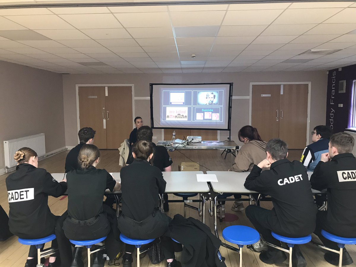 Joanne Pattison the lead for Scrutiny and Improvement @DurhamPolice came in to speak to our cadets. It was very informative .Thank you @NationalVPC @DAAC_999