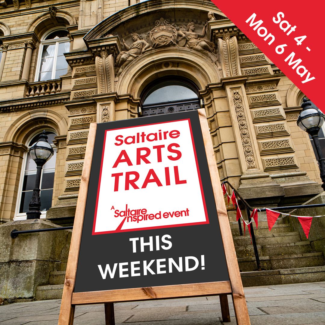 THIS WEEKEND at Saltaire Arts Trail (4 - 6 May): > Open Village > MAKE IT Bradford - Sat > Saltaire Makers Fair - Sun & Mon > Exhibitions > Workshops & Activities Full programme info at saltaireinspired.org.uk/events/saltair… #bradford2025 #saltaire #saltaireartstrail #visitbradford