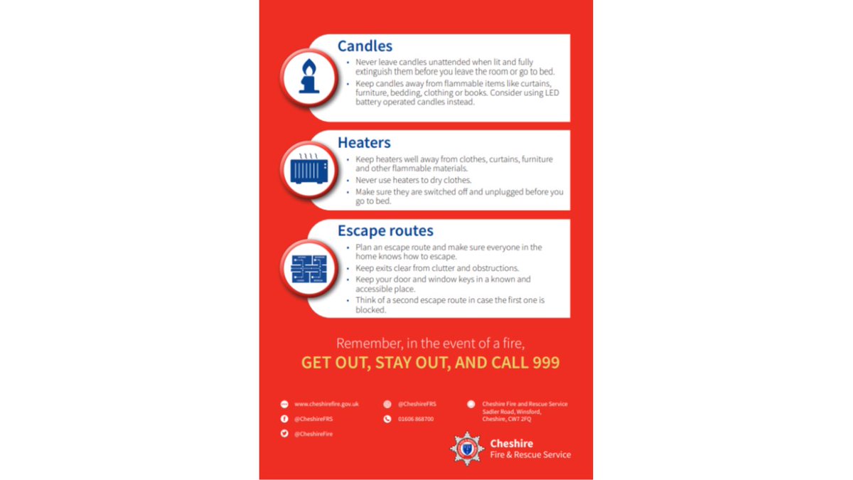 CongletonFS's tweet image. Your chances of escaping a fire successfully will improve if you have an effective plan of action (fire escape plan).
Please refer to the attached video and link for advice
orlo.uk/ZfLQb
orlo.uk/ShRBe