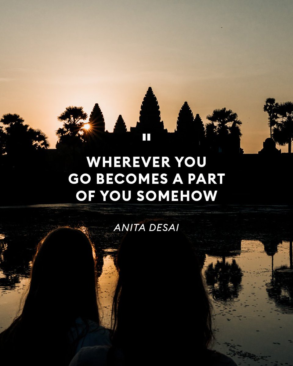 Wherever you go becomes a part of you somehow ❤️