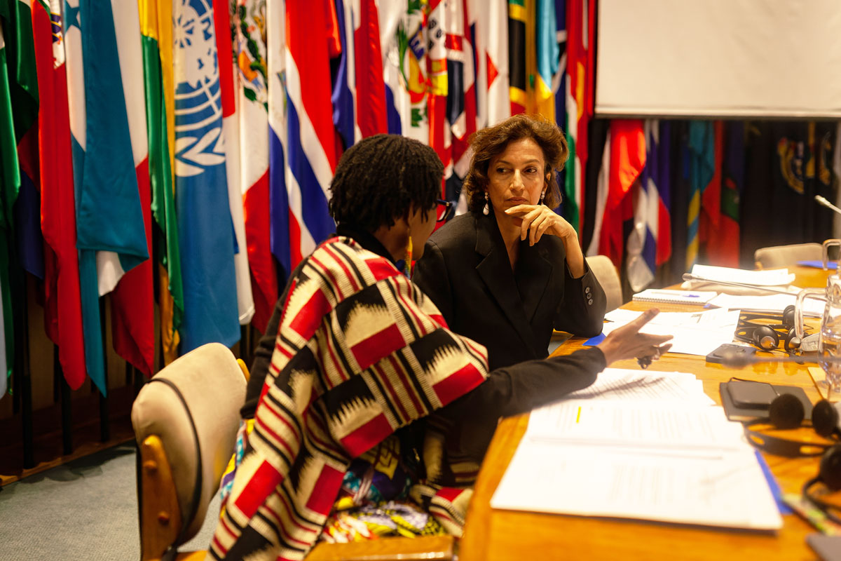 Un grand merci à @AAzoulay, DG @UNESCO for chairing our meeting of @UNAIDS Cosponsor Principals in Santiago 🇨🇱. As always, important for us to connect, and thank you colleagues for our thoughtful discussions on why rights matter for ending AIDS, and looking forward to us…