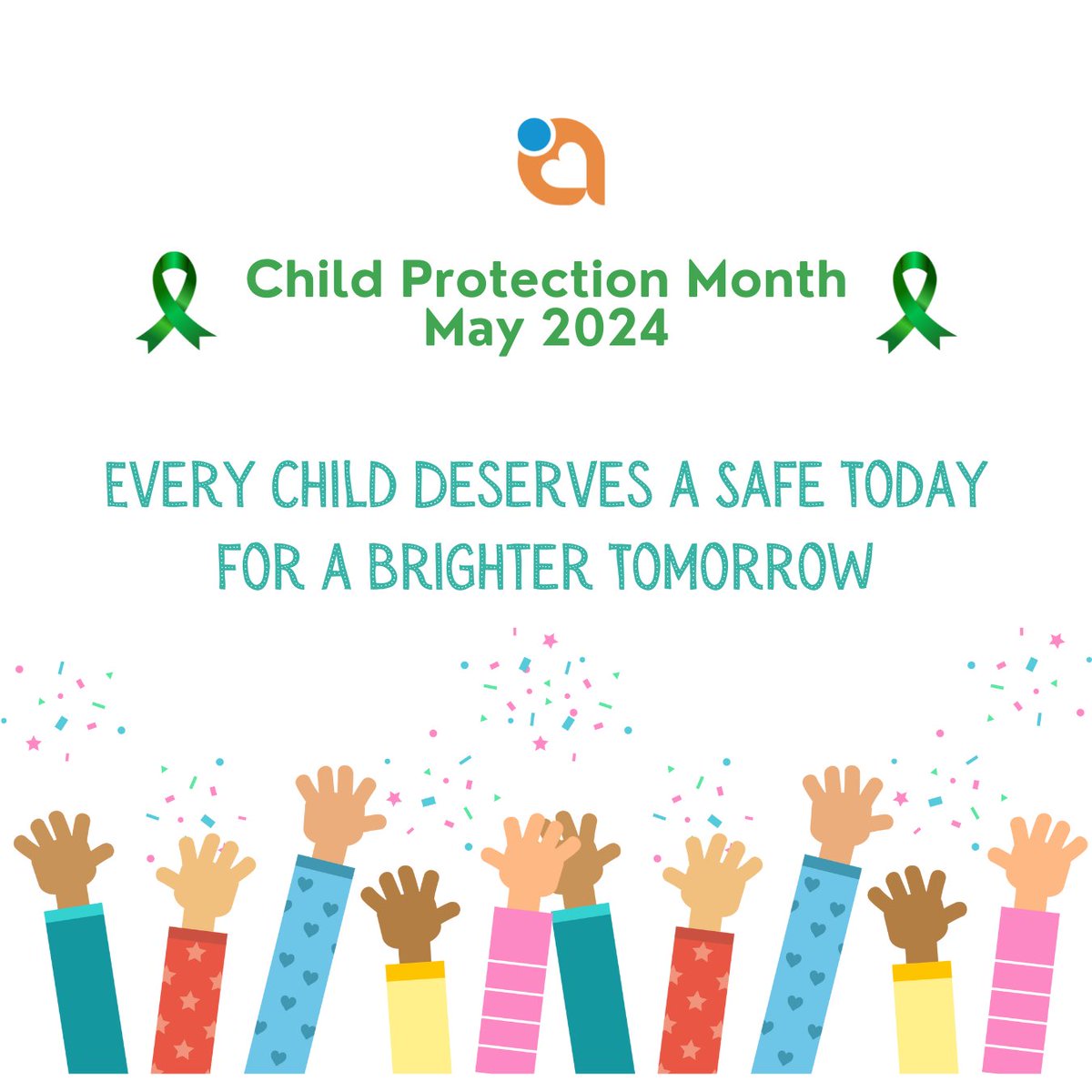 May is Child Protection Month, culminating in Child Protection Week from May 28th to June 4th, 2024. Join us in raising awareness and promoting the rights of all children to a safe and nurturing environment.  #ChildProtectionMonth #ProtectOurChildren #ChildrensRights