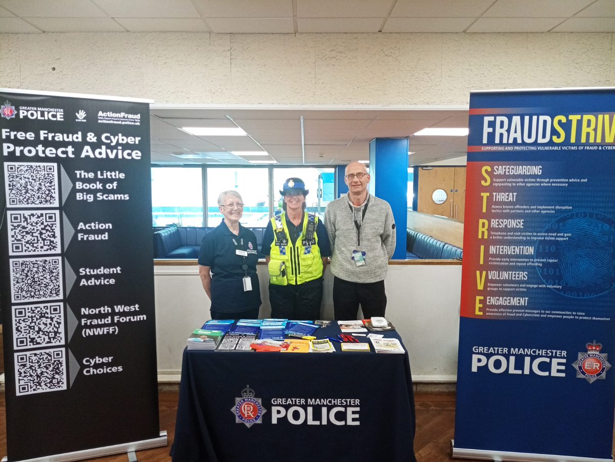 Today, another successful Fraud Stand event took place at the Sale Leisure Centre.