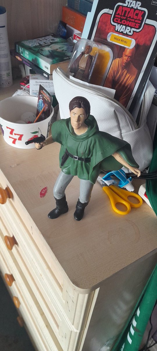 I brought this today from Barnardo's Charity shop in Chertsey. It is a 1996 Applause Star Wars Classic Collector Series 8 Princess Leia in Endor Gear 12' Scale vinyl figurine 😃. #StarWars #returnofthejedi #princessleia @helenprice82