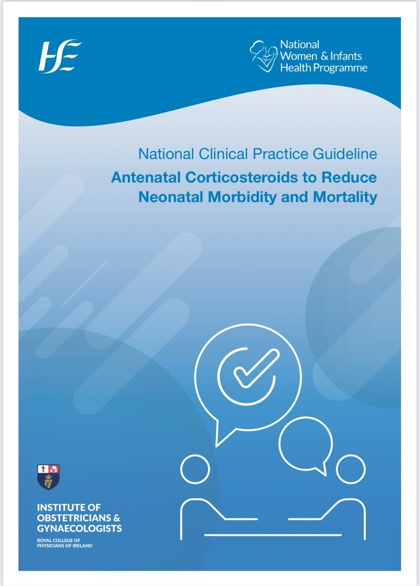 The Guideline Programme team @NWIHP @RCPI_news announce 
four new Clinical Practice Guidelines 
in Obs & Gynae today ⬇️

📖 Screening and Management of Domestic Violence 
📖Antenatal Corticosteroids 
📖Reduced Fetal Movements
📖Ectopic Pregnancy

👉🏻tinyurl.com/58ptev98