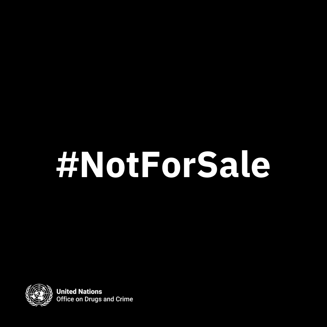 Human trafficking victims are #NotForSale 🔁💙 if you agree!