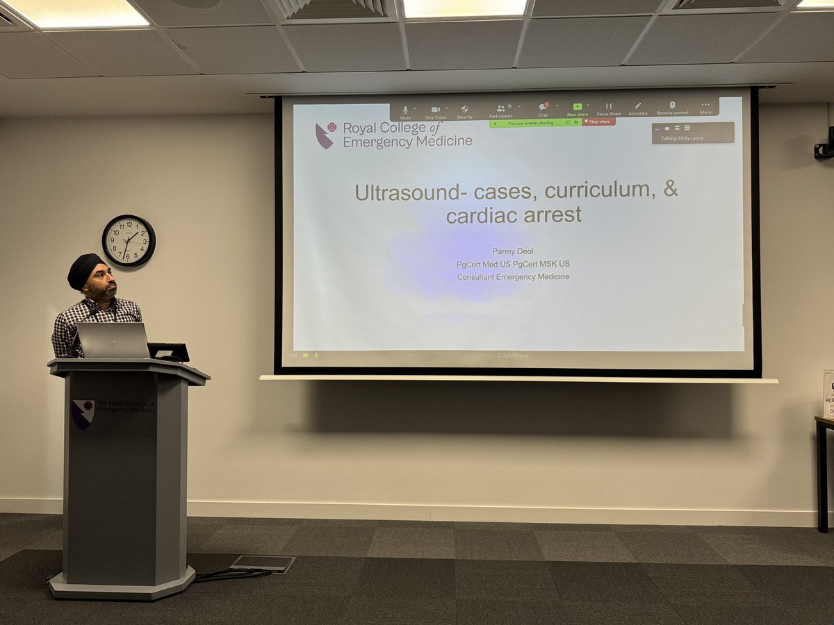 ‘Ultrasound in the ED’ being presented by Dr Paramjeet Deol at EMSAS Spring Meeting 2024 #EMSAS2024