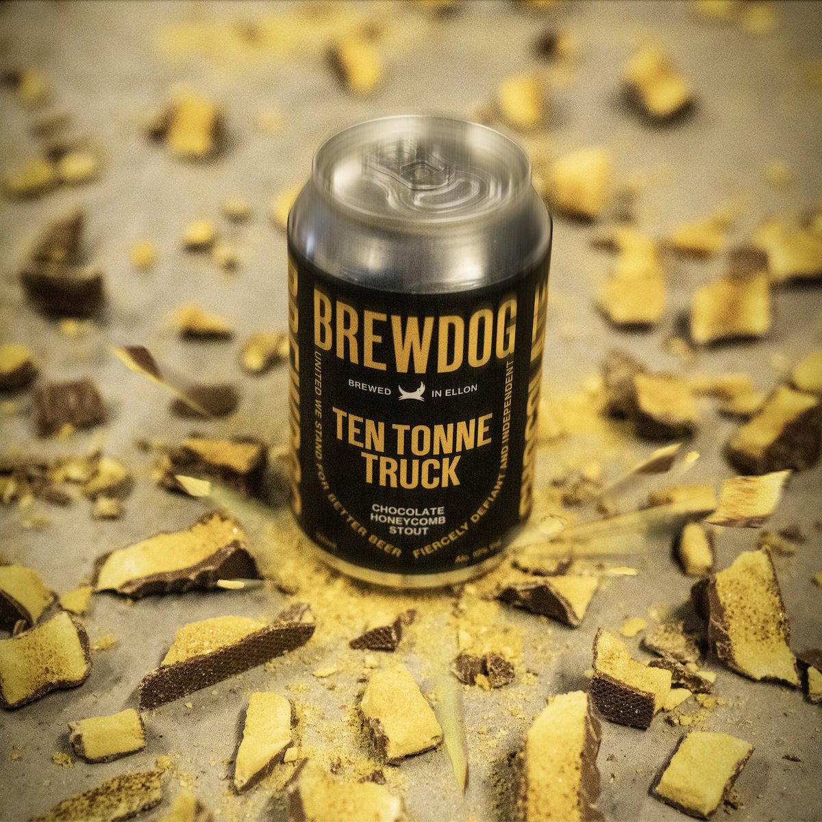 You know that delicious chocolate honeycomb treat that gets stuck in your teeth, and is really, well, crunchy? Imagine if that was a 10% imperial pastry stout. This is Ten Tonne Truck. brewdog.com/uk/ten-tonne-t…