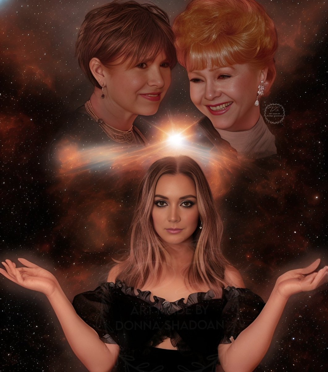 Billie Lourd I made you something and I hope you like it.  They are missed.  #debbiereynolds #carriefisher #billielourd #starwars #halloweentown  #miss #mom #grandmother #tribute #inlovingmemory @praisethelourd