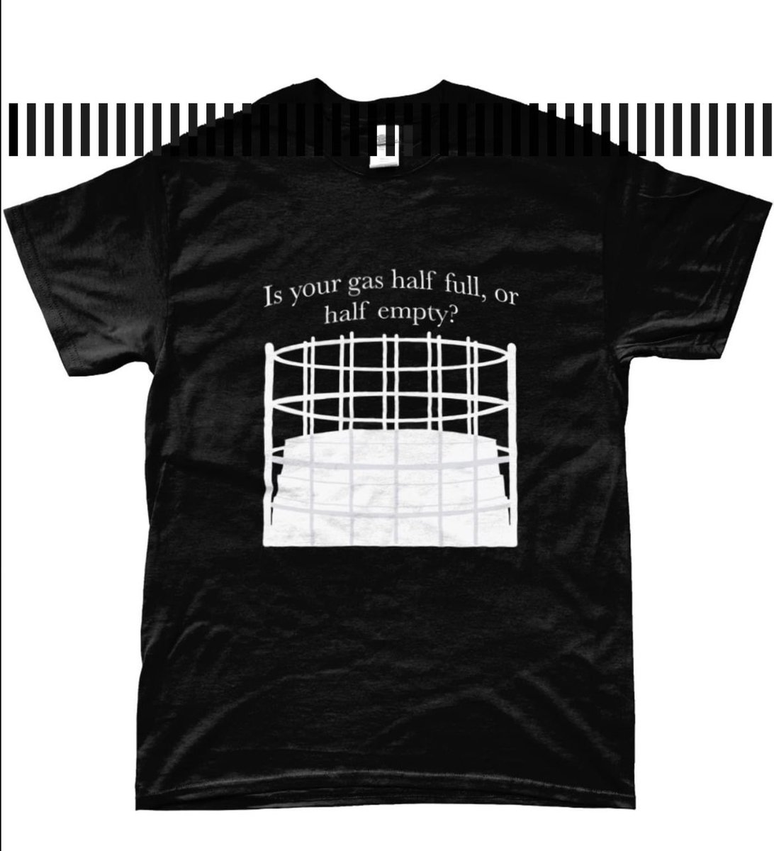 Happy customer Andy with one of @LesleeRBarron t-shirt in front of his local gas holder. And new design with positive quote!