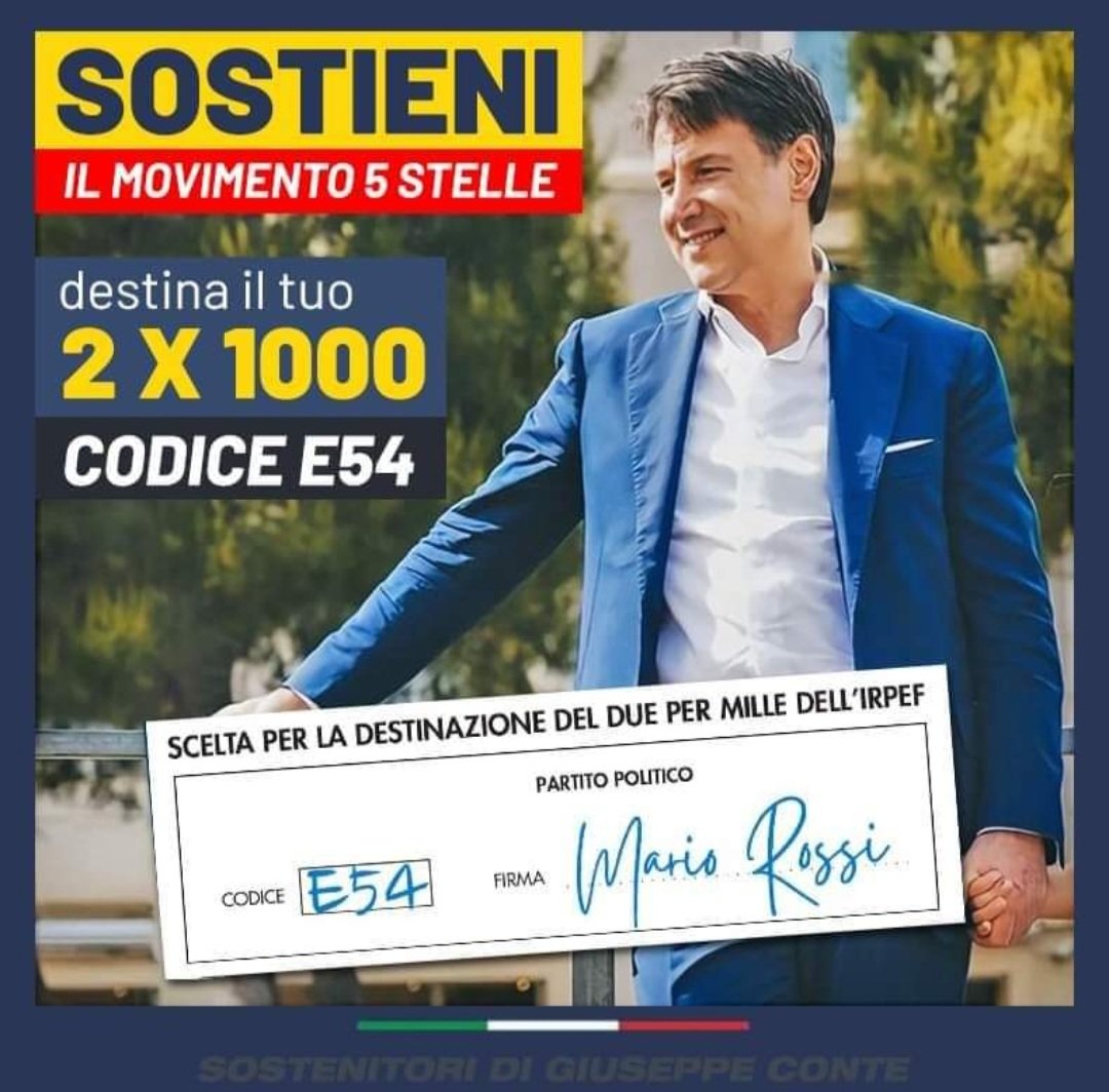 L'unico investimento che non vi costa niente e vi rende tanto. @Mov5Stelle #iostoconConte #M5S #dallapartegiusta