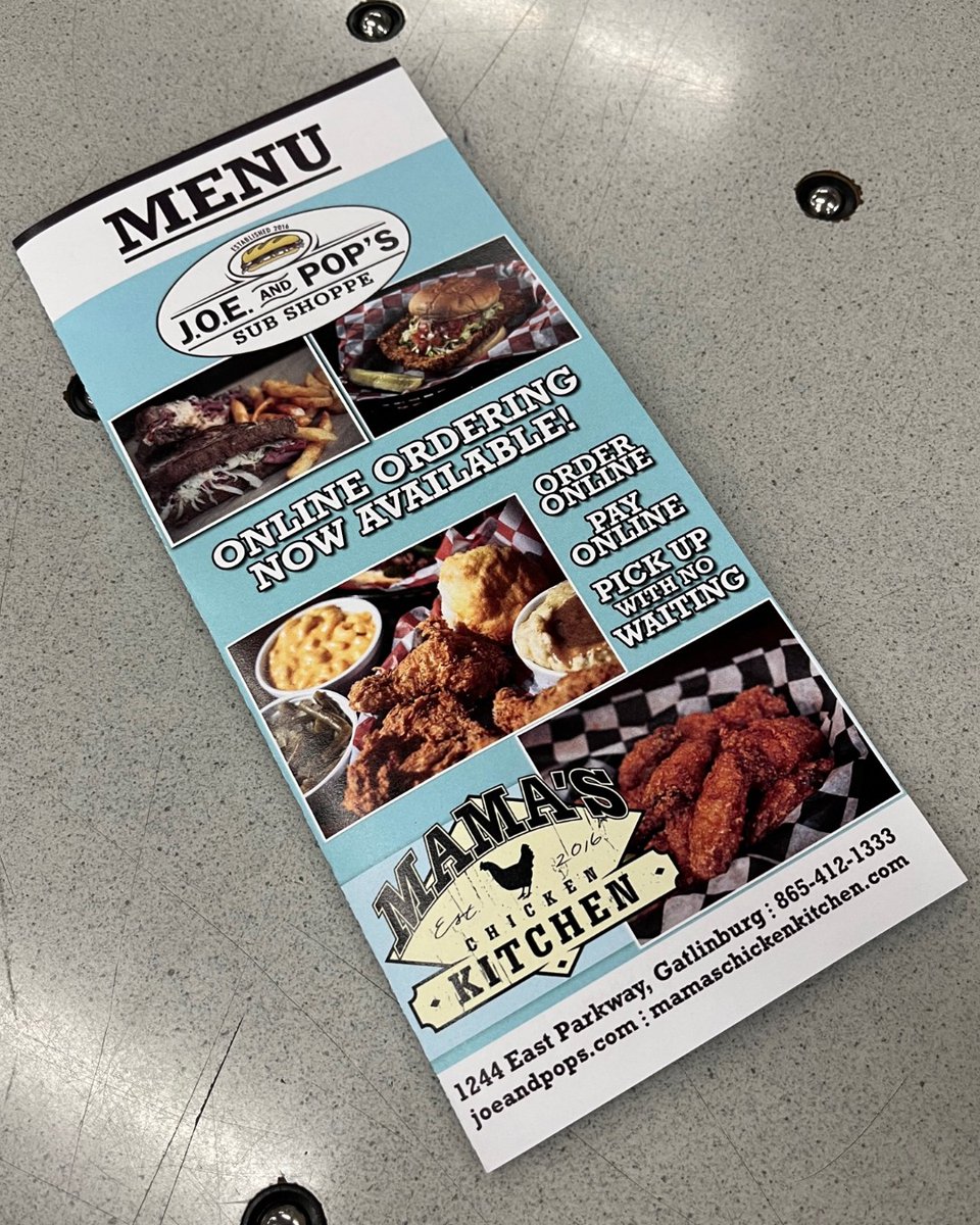 We produce menus in all different shapes and sizes. Call us today at 865.522.6221 and let's brainstorm the right fit for you! 📞 

#graphiccreations #brandbuilders #promoteyourbrand #printlocal