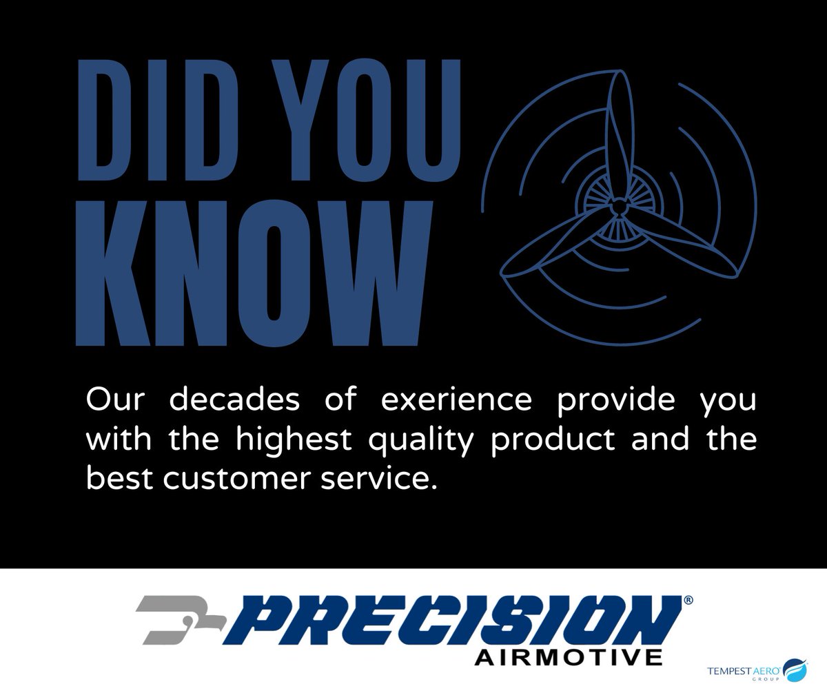 With decades of experience, Precision Airmotive provides our customers with reliable products and quality customer service!

#customerservice #quality #generalaviation #PrecisionAirmotive