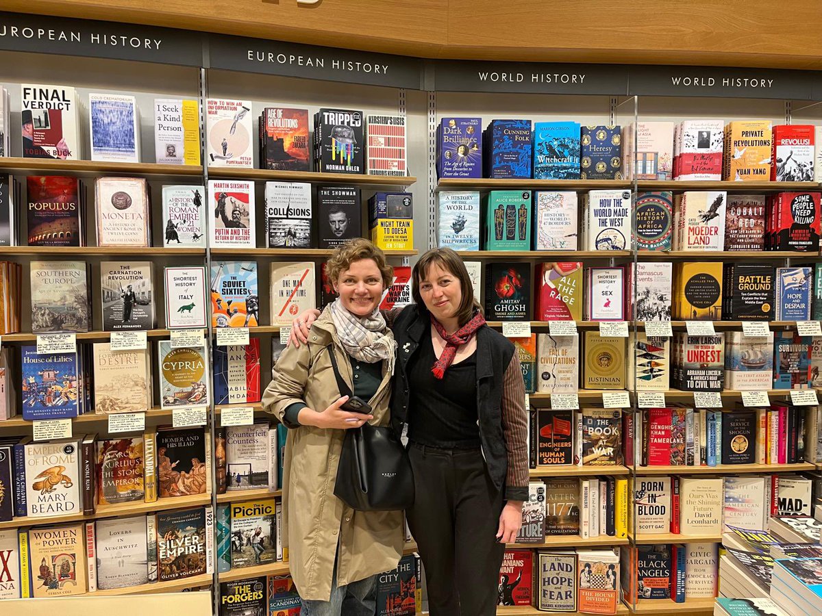 There are now signed copies of Night Train to Odesa in Waterstones Piccadilly. By amazing chance, Natasha, a Kharkiv friend who features in the book, is in London today - so here we are together! Thanks to Nata at Waterstones for such a warm welcome. Another great Ukrainian!